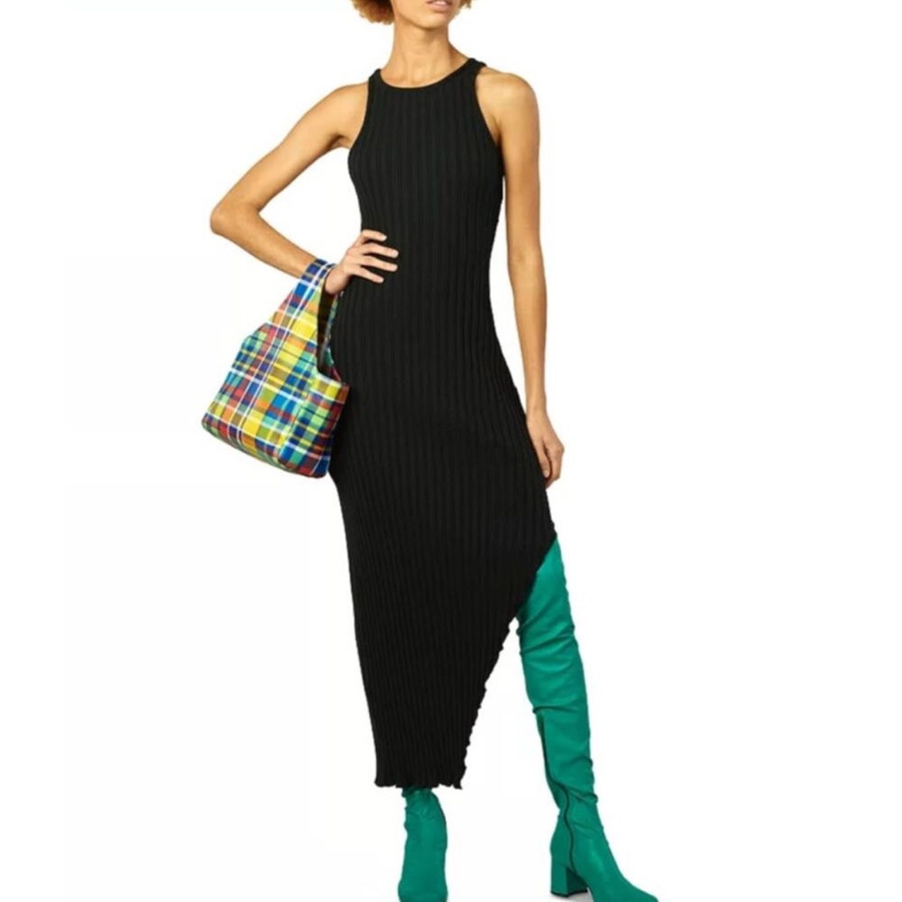 SIMON MILLER Goomba Ribbed Knit Tank Dress